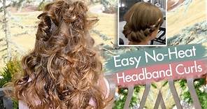 Headband Curls | Easy No-Heat Curls | Cute Girls Hairstyles