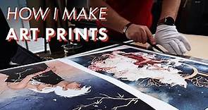 HOW I MAKE PRINTS FOR MY ART SHOP // Print & Prep With Me