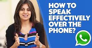 How to speak effectively over the phone? - English lesson - Telephone skills