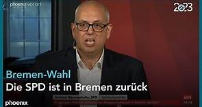 Wahl in Bremen: Rede von Andreas Bovenschulte (Bürgermeister, SPD) am 14.05.23