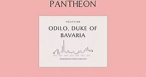 Odilo, Duke of Bavaria Biography - Duke of Bavaria