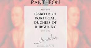 Isabella of Portugal, Duchess of Burgundy Biography - Duchess consort of Burgundy