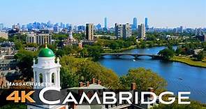 BOSTON CAMBRIDGE 🇺🇸 Drone Aerial 4K Harvard MIT Massachusetts | USA United States of America