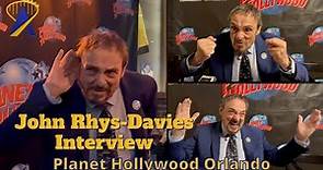 Actor John Rhys-Davies talks Indiana Jones, Lord of the Rings, and Sliders at Planet Hollywood