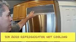 Sub Zero 241RFD Refrigerator Diagnostic (Not Cooling)
