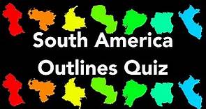 South America Outlines Quiz - ALL South American Countries