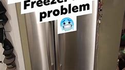 So in our mudroom we have a Whirlpool barndoor type fridge with the freezer at the bottom, and it seems to have an icing problem. About once a month the ice build up will cause a water leak onto the floor. So to prevent water damage I need to de-ice it about once a month. Anyone have this problem too? #Whirlpool #whirlpoolappliances #freezericingproblem #freezericebuildup #freezericebuildupproblem | Candy Shop Customs