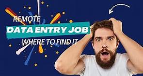 Remote Data Entry Jobs: Where to Find Them | Idea#18 | MNN | Earn Money Online