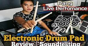 Portable Electronic Drumpad Review and Sound testing