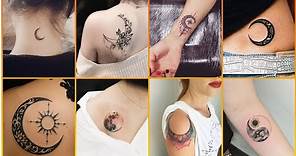 30+ Simple Moon Tattoos For Girls | Beautiful Moon Tattoos For Women | Small Moon Tattoos For Ladies