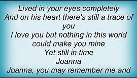 Scott Walker - Joanna Lyrics