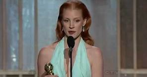 Jessica Chastain wins Best Actress - Golden Globes 2013