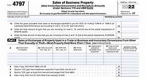 IRS Form 4797 walkthrough (Sales of Business Property)