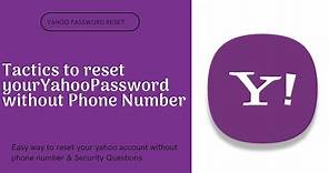 Yahoo Password Recovery Without Phone number📱 Using Email 2021/how to reset forgotten yahoo account