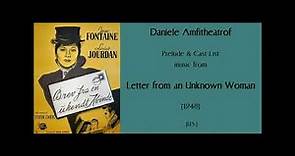 Daniele Amfitheatrof: Letter from an Unknown Woman (1948)
