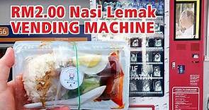 Malaysia Vending Machine Tour | RM2 Nasi Lemak Vending Machine At LRT Station | IPR Vending Machine