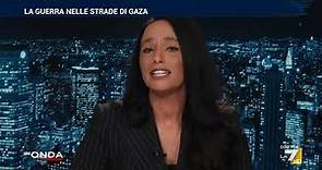Rula Jebreal si commuove leggendo i messaggi ricevuti da Gaza