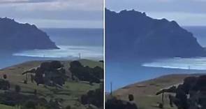 畫面曝光！紐西蘭8.1強震引發海嘯 猛浪直擊托科馬魯海灣 - 國際 - 自由時報電子報