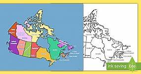 Map of Canada with Provinces, Territories and Capital Cities