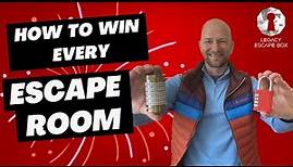 How to WIN Every Escape Room!! Tips from an Escape Room Designer