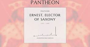 Ernest, Elector of Saxony Biography - Elector of Saxony from 1464 to 1486