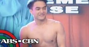 Dominic Roque goes shirtless on Showtime