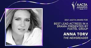 Anna Torv (The Newsreader) wins Best Lead Actress in a Drama Series | 2021 AACTA Awards