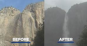 Storm brings iconic Yosemite Falls roaring back to life