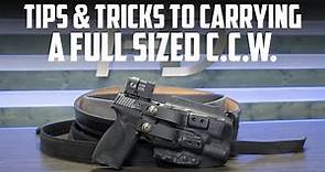 How to Comfortably Carry a Full-Size Pistol: Ultimate Guide