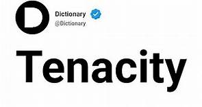 Tenacity Meaning In English