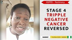 STAGE 4 TRIPPLE NEGATIVE CANCER REVERSED!!!!