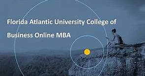 Florida Atlantic University Online MBA