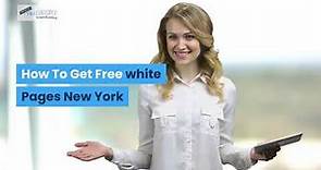How To Get Free white Pages New York