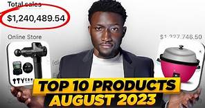 Top 10 BEST Winning Dropshipping Products of August 2023