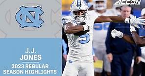 J.J. Jones 2023 Regular Season Highlights | North Carolina WR