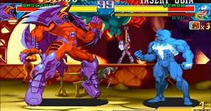 Marvel vs. Capcom [Arcade] - play as Onslaught (playthrough)