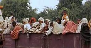 1947 Indian Independence rare color video clip