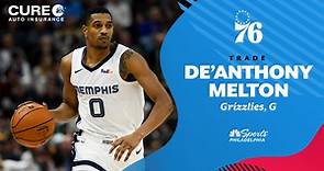Sixers Trade for De'Anthony Melton, Send Danny Green and 23rd Pick to Grizzlies