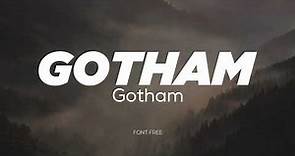 Gotham free font