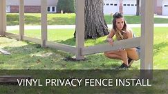 How to Install a Vinyl Fence | Vinyl Privacy Fence Build