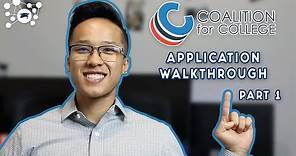 COALITION APP WALKTHROUGH (PART 1) | College Support Network