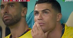 ¡Qué carita! Así reaccionó Cristiano Ronaldo al gol de Goncalo Ramos, su reemplazo en Portugal