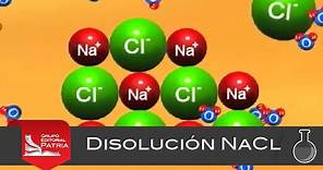 Disolución NaCl - animación│química