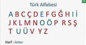 Turkish Alphabet - Letters of Turkish Alphabet in Turkish- Spelling Letters) 1. Lesson