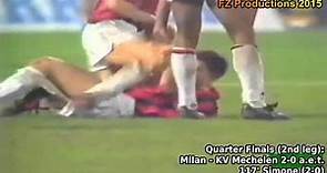 1989-1990 European Cup: AC Milan All Goals (Road to Victory)