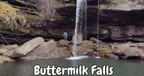 Going Behind the Waterfall at Buttermilk Falls Natural Area - Beaver Falls Pennsylvania