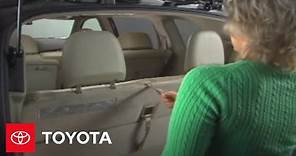 2007 - 2009 Highlander How-To: Folding the 3rd-Row Rear Seat | Toyota
