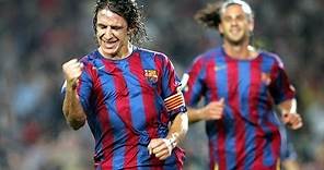 Carles Puyol's 18 goals for FC Barcelona