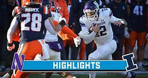 Northwestern at Illinois | Highlights | Big Ten Football | Nov. 25, 2023