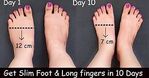 Lose Leg & Foot Fat in 1 Week - Slim Feet with Foot Exercise | Slim Foot | Slim Ankles & Fingers